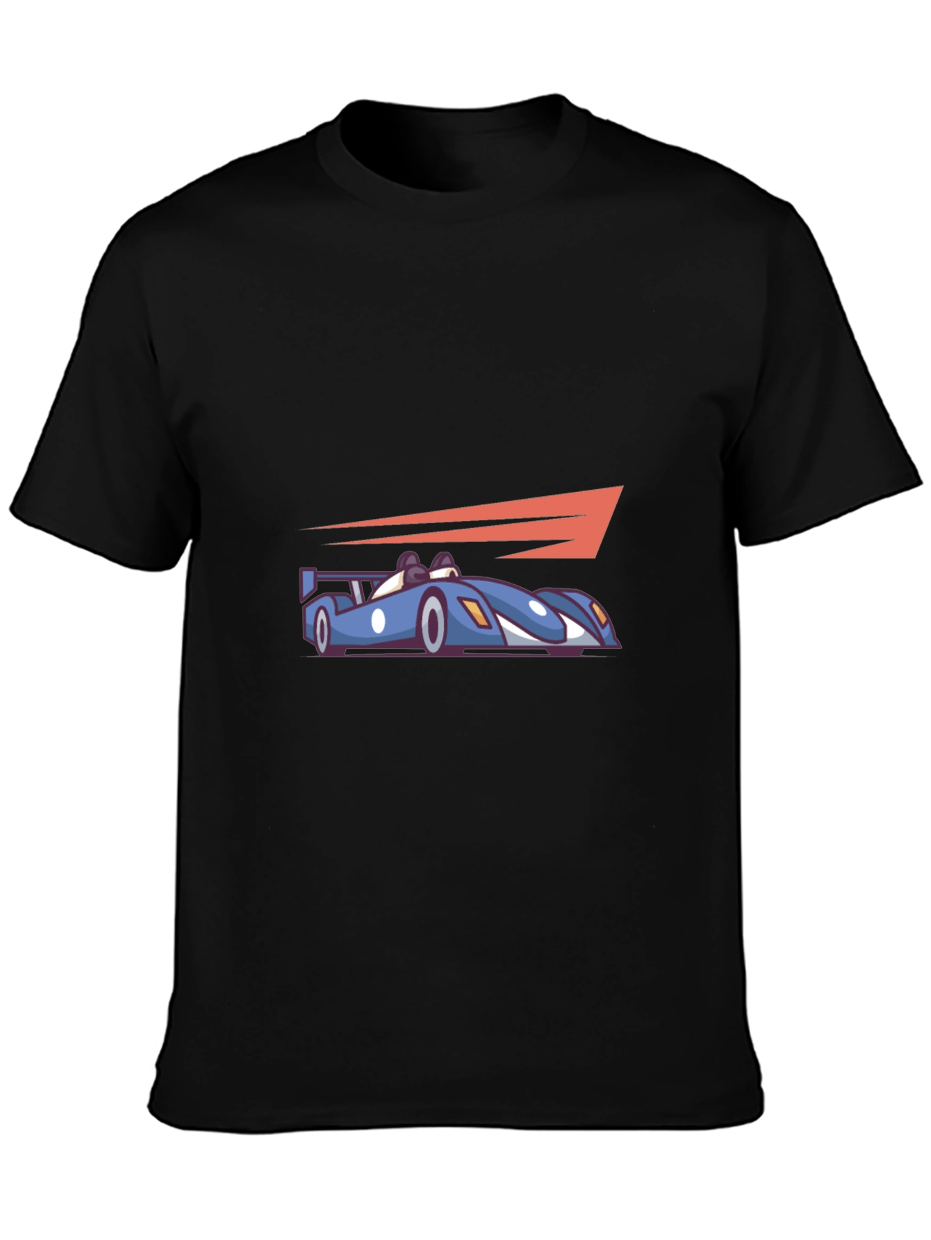 Race Car Graphic Tee - Black Cotton