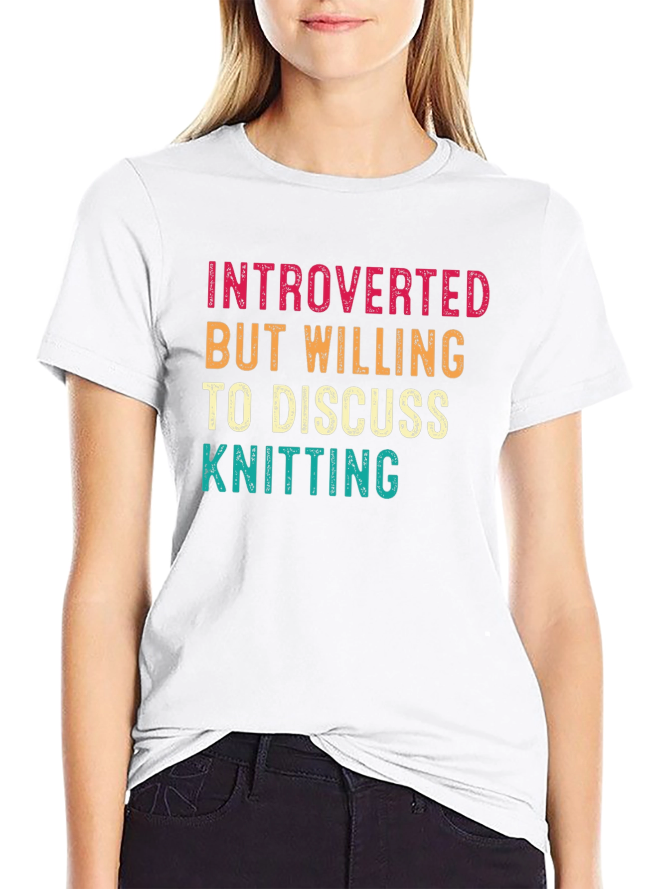 Introverted Knitting Enthusiast Tee