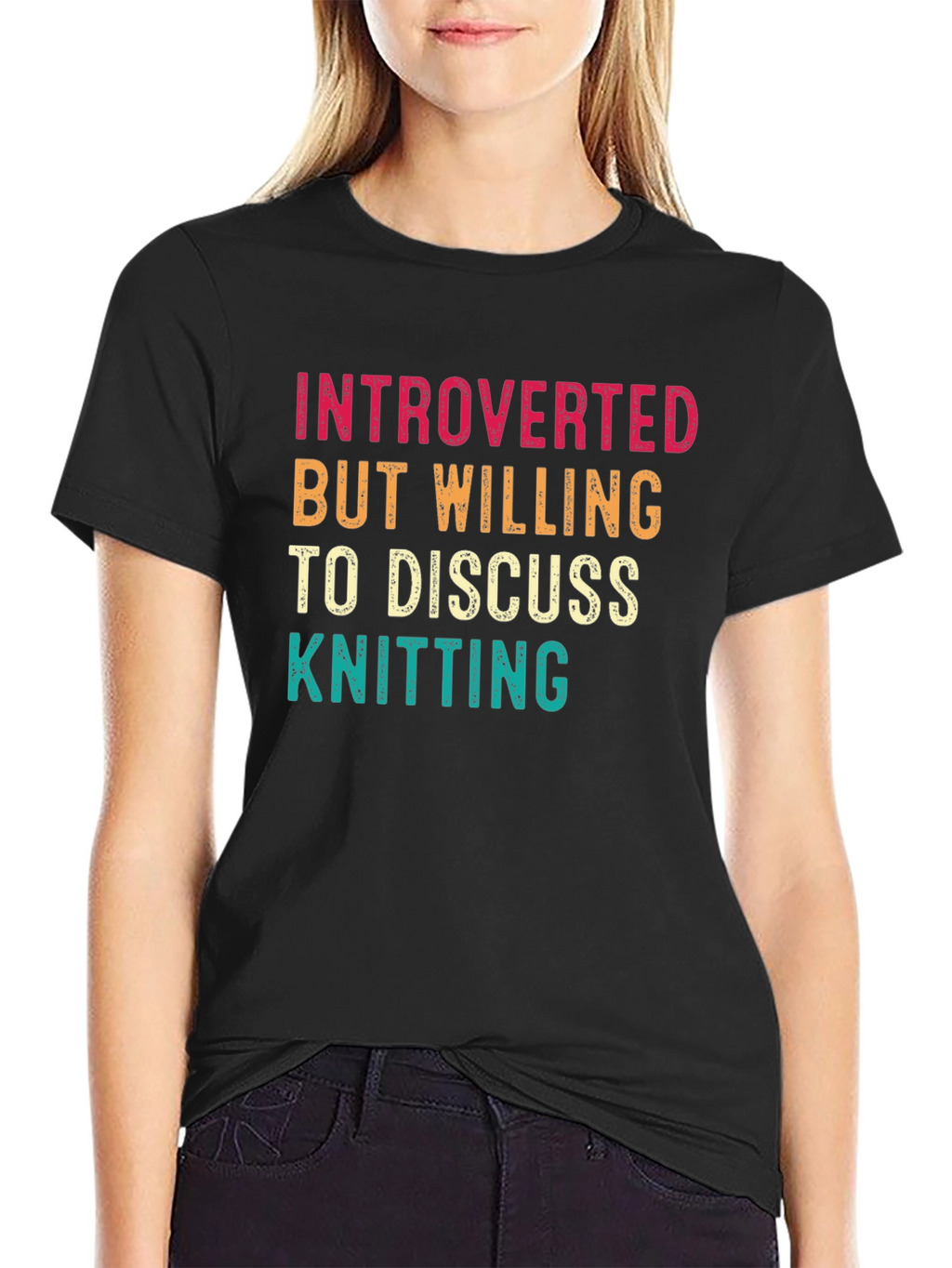 Introverted Knitting Enthusiast Tee