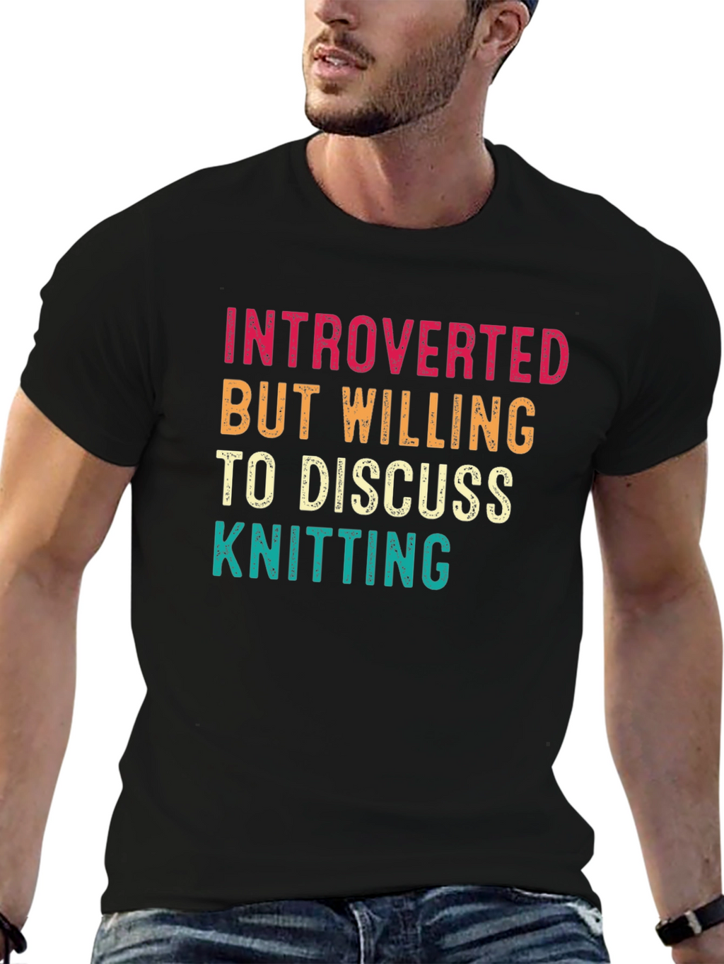 Introverted Knitting Enthusiast Tee