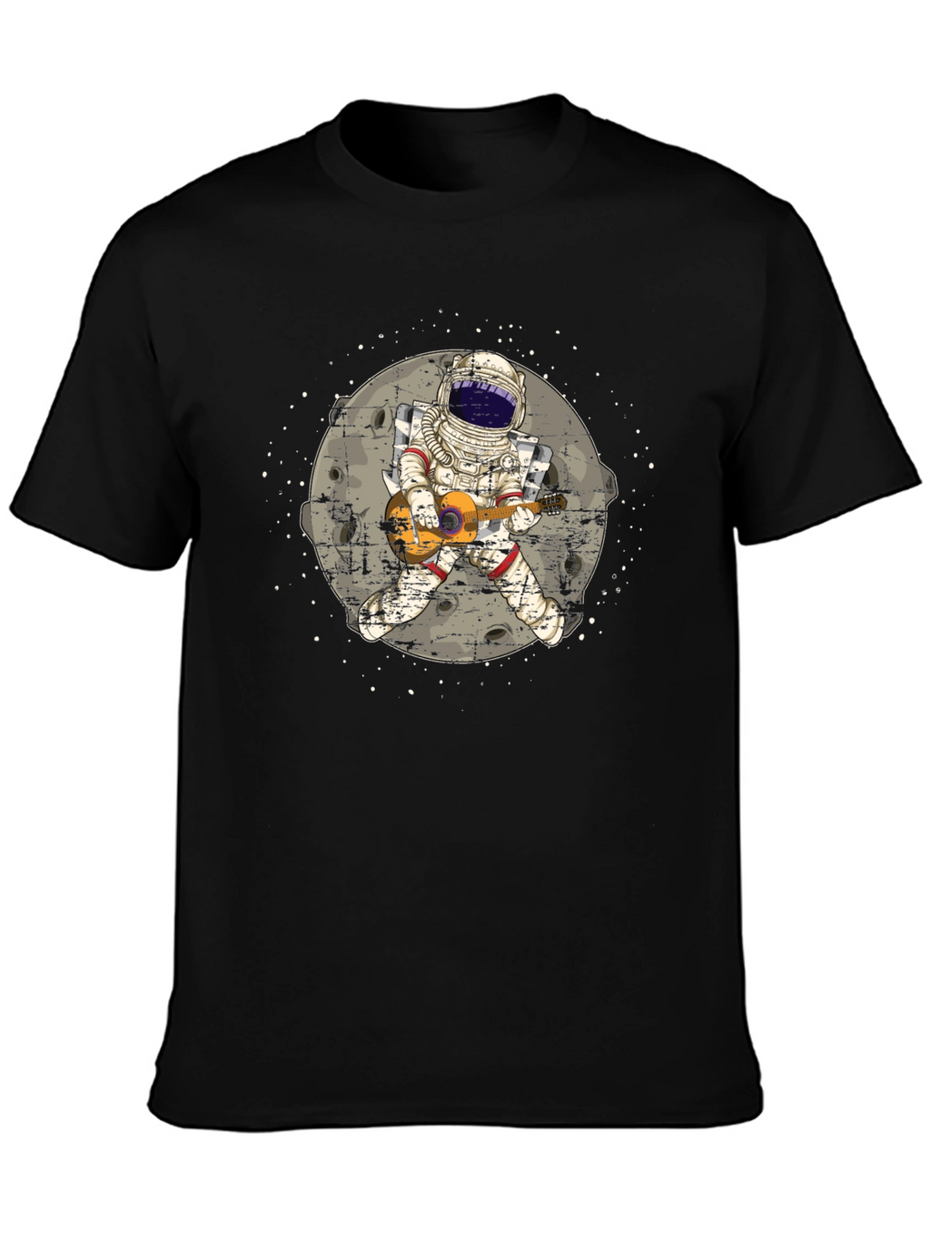 Astronaut Guitar Player Graphic T-Shirt