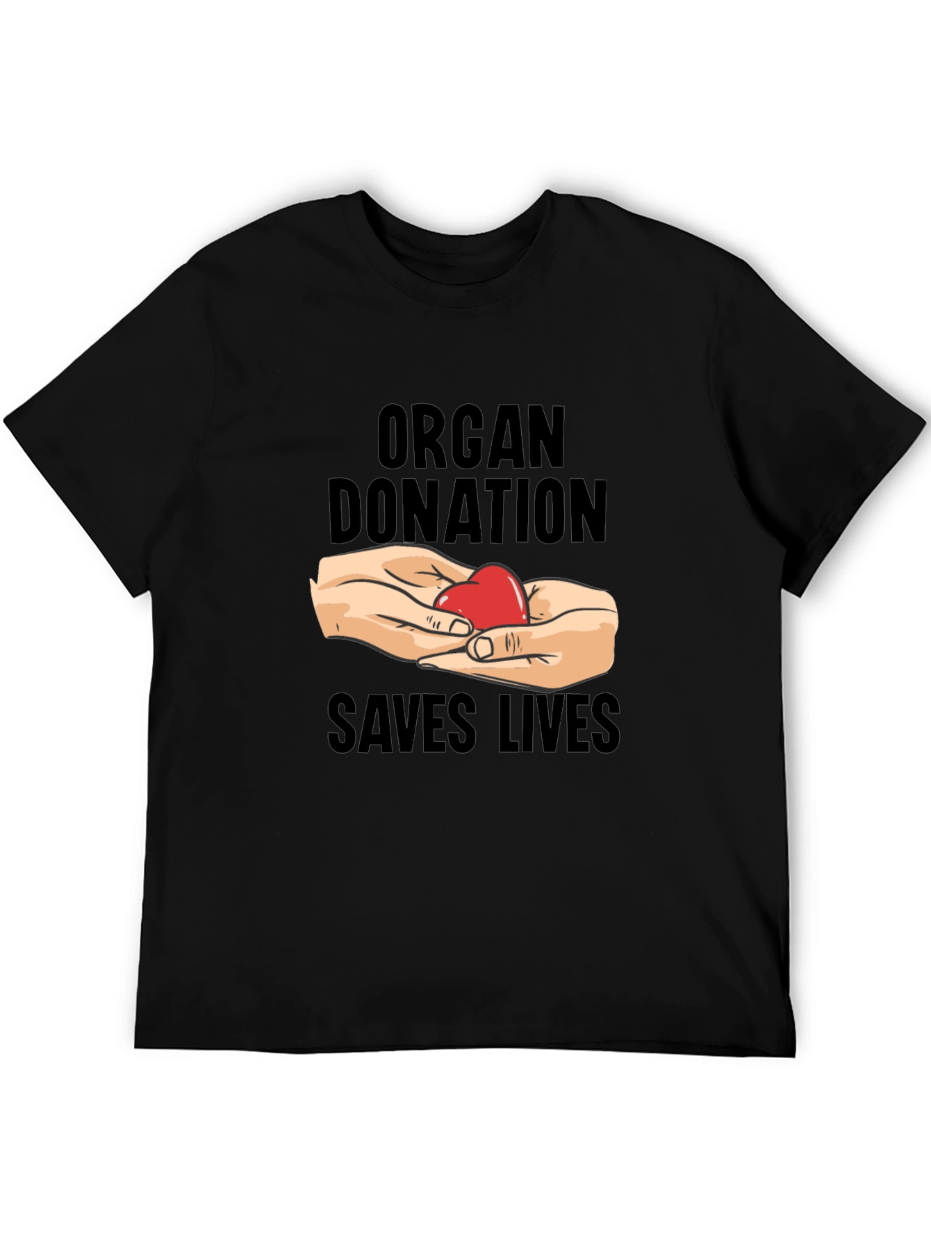 Organ Donation Saves Lives T-Shirt - Black
