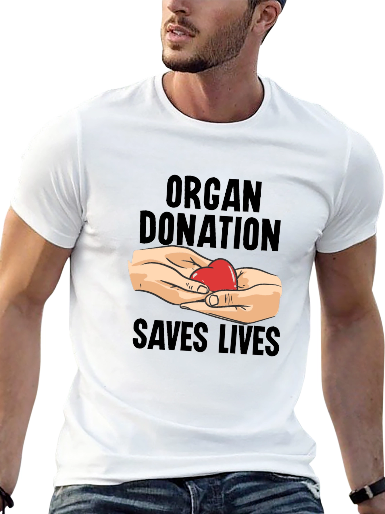 Organ Donation Saves Lives T-Shirt - Black