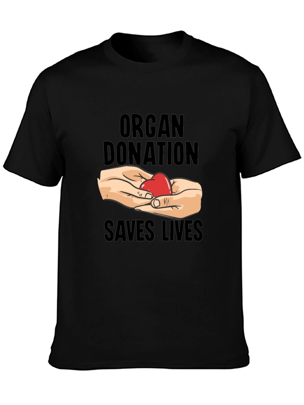 Organ Donation Saves Lives T-Shirt - Black