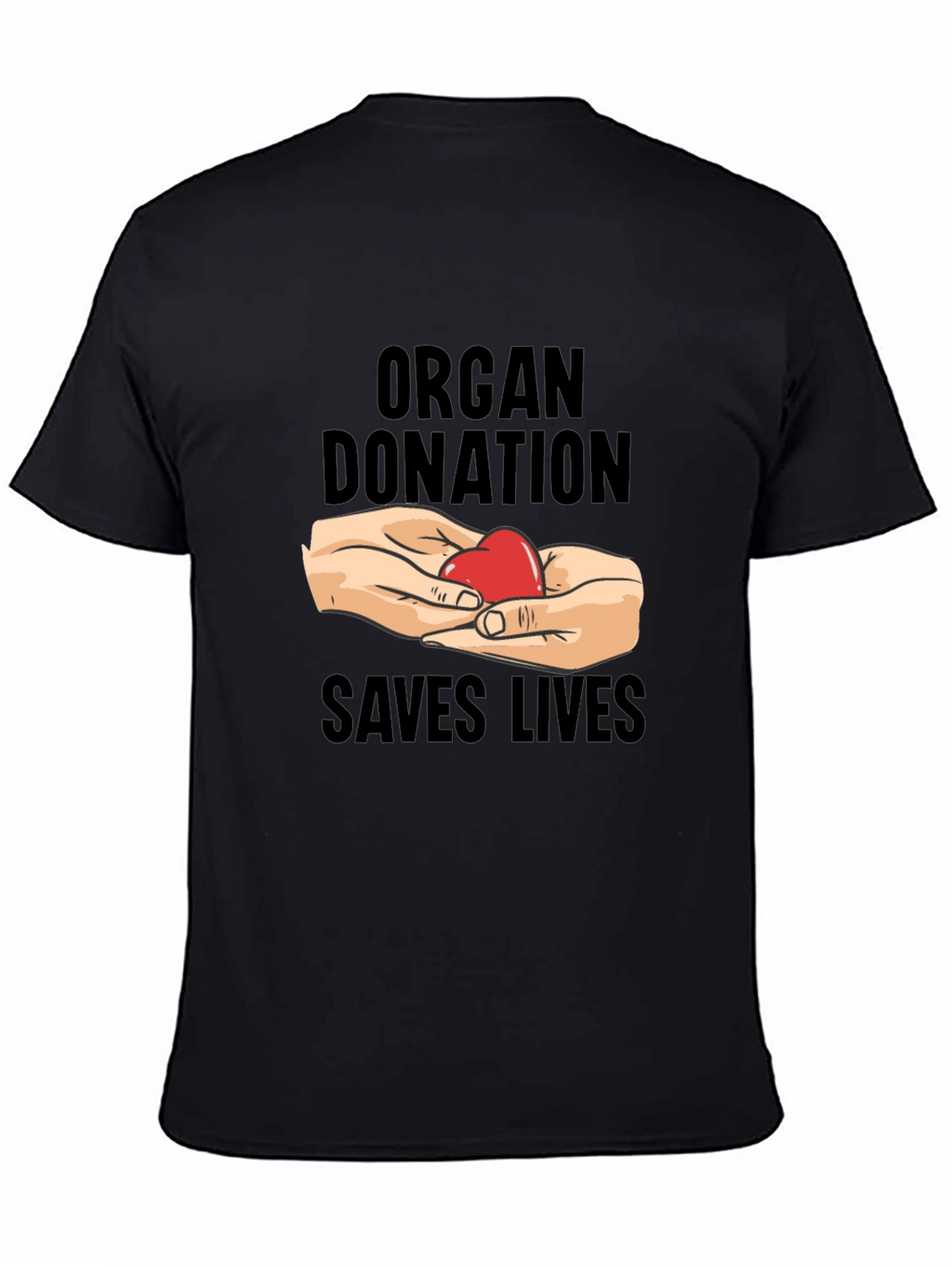 Organ Donation Saves Lives T-Shirt - Black