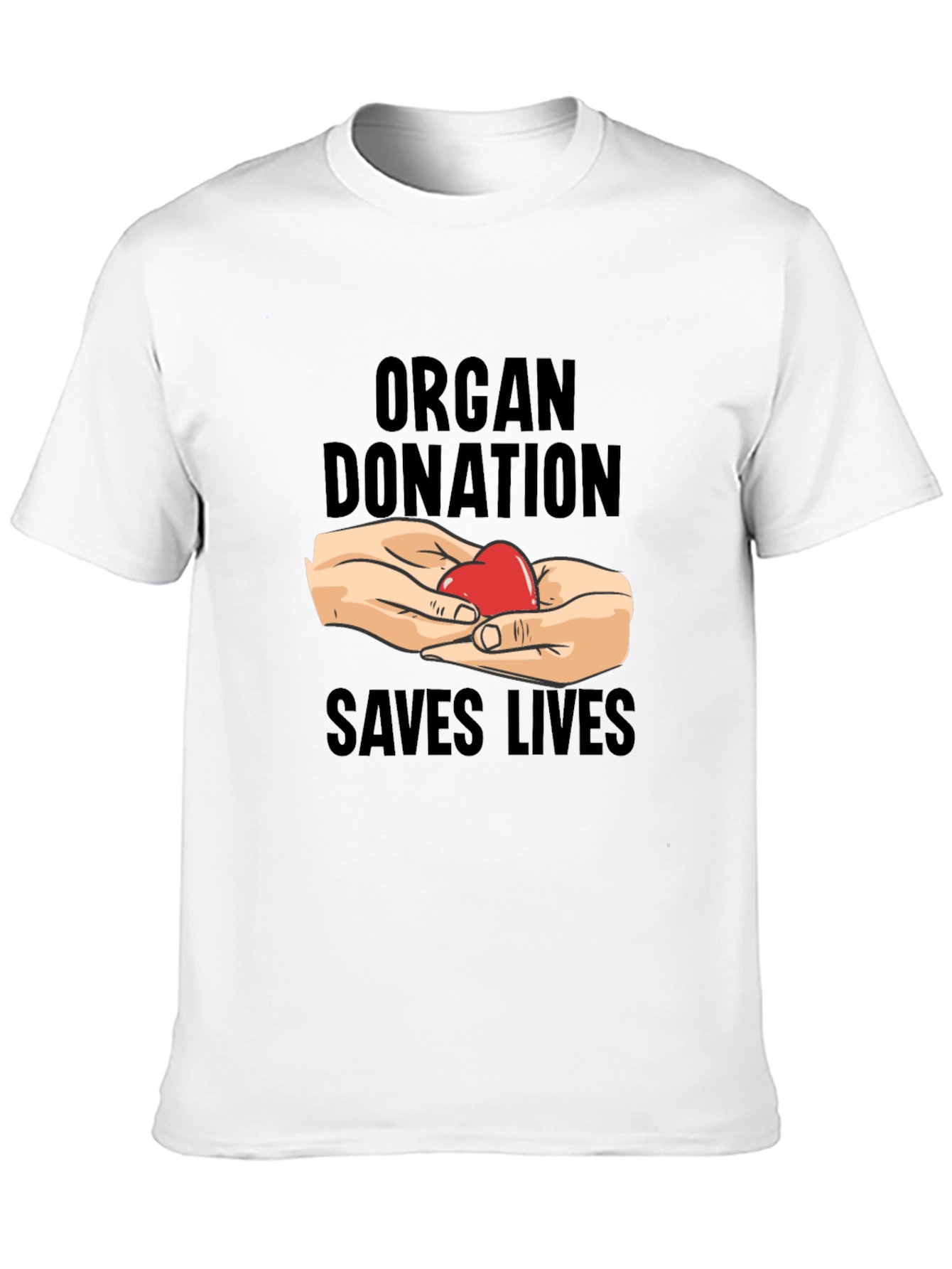 Organ Donation Saves Lives T-Shirt - Black