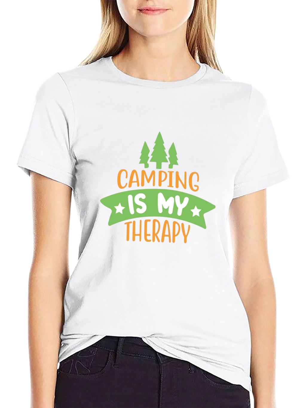 Camping Is My Therapy Graphic Tee