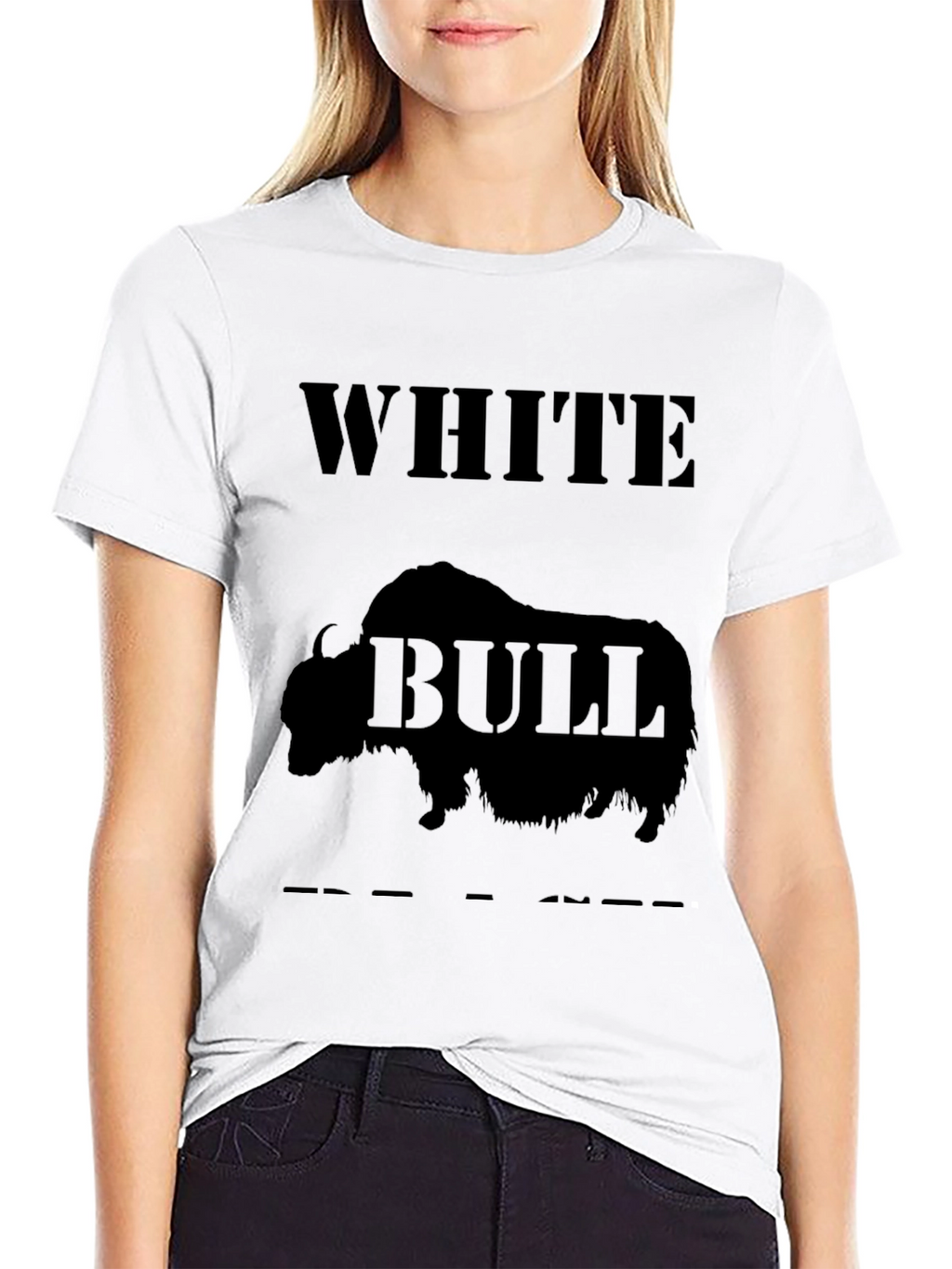 White Bull Graphic Tee - Bold & Unique Design