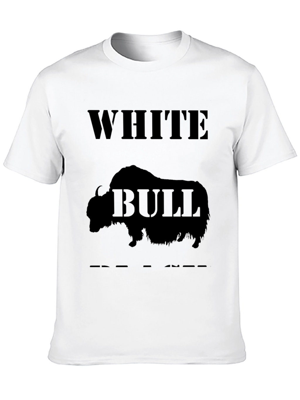White Bull Graphic Tee - Bold & Unique Design