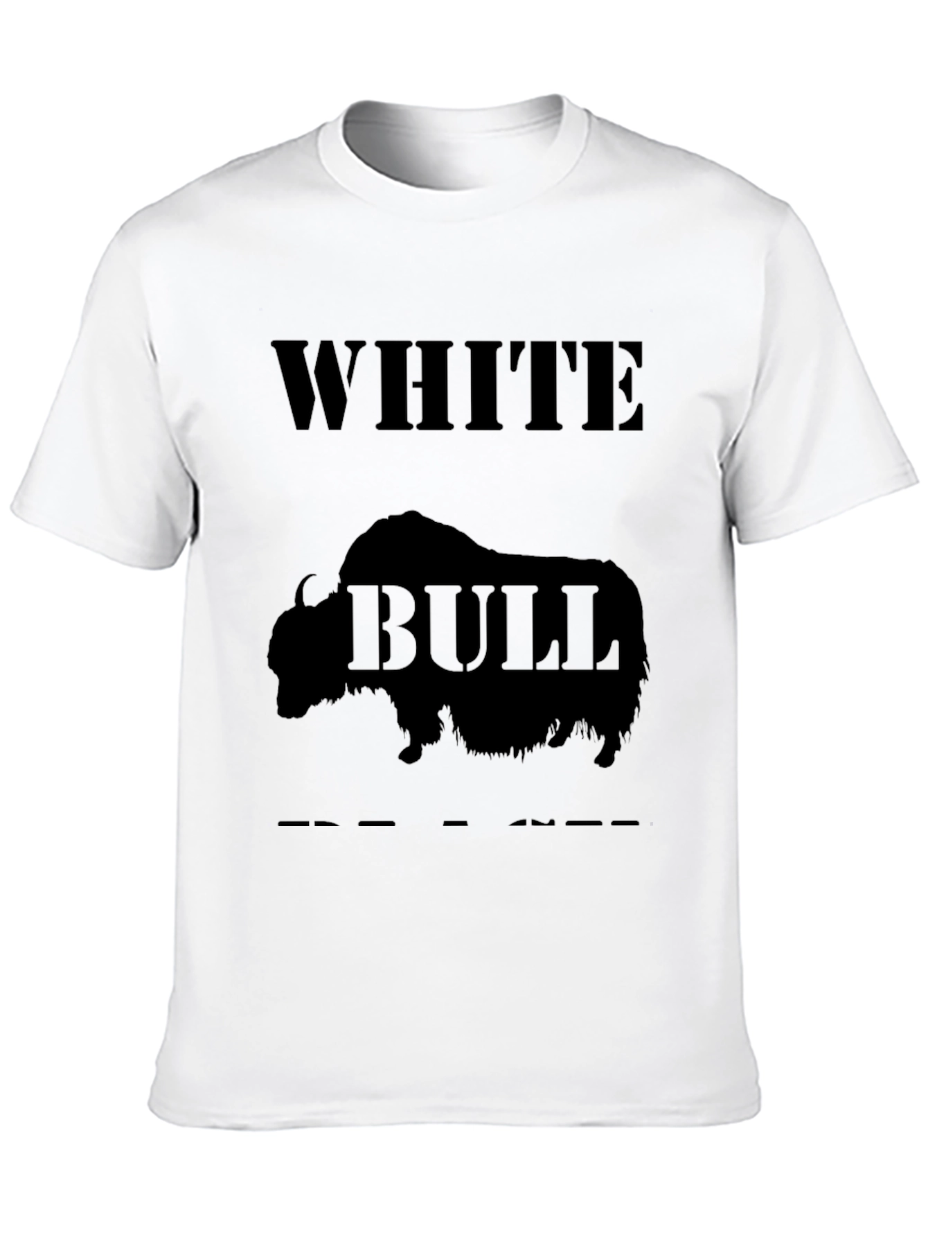 White Bull Graphic Tee - Bold & Unique Design