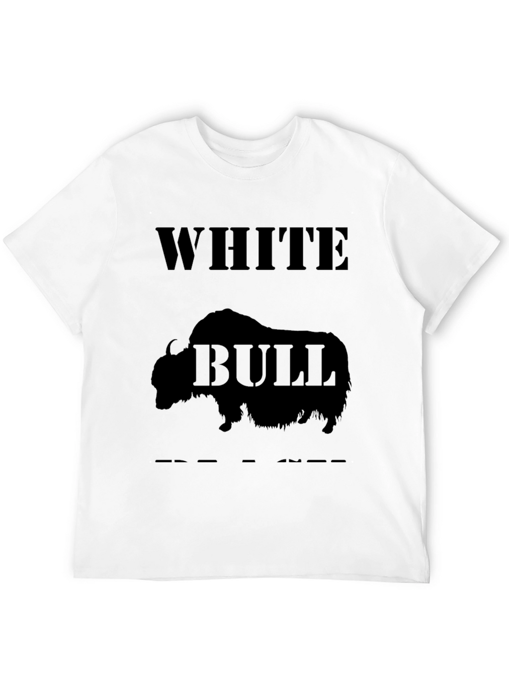 White Bull Graphic Tee - Bold & Unique Design