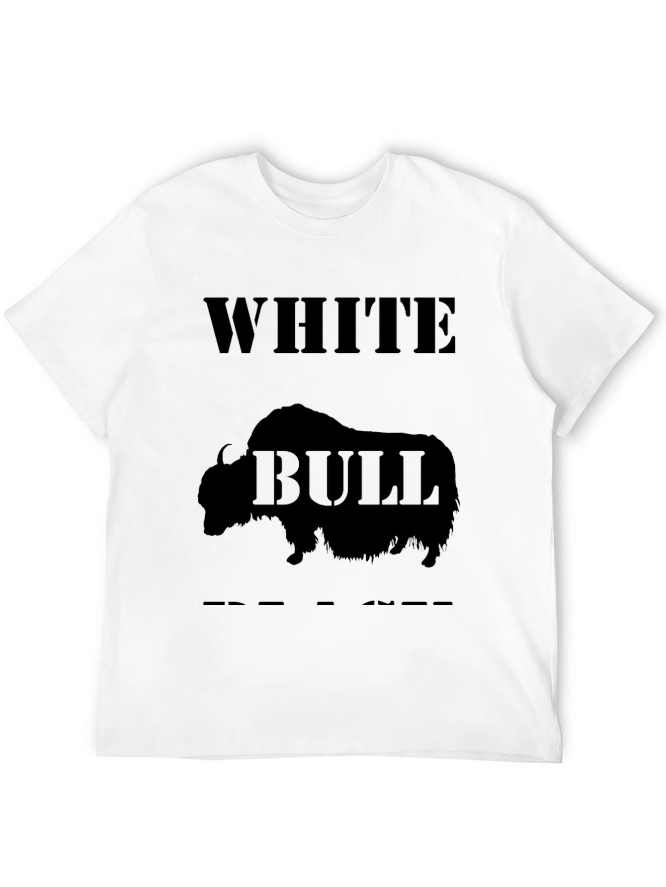 White Bull Graphic Tee - Bold & Unique Design