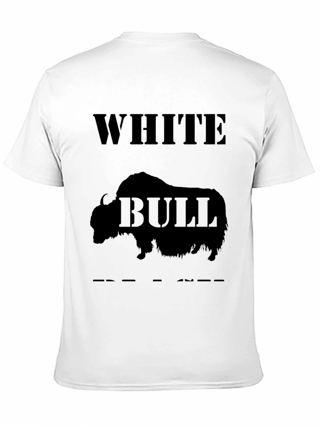 White Bull Graphic Tee - Bold & Unique Design