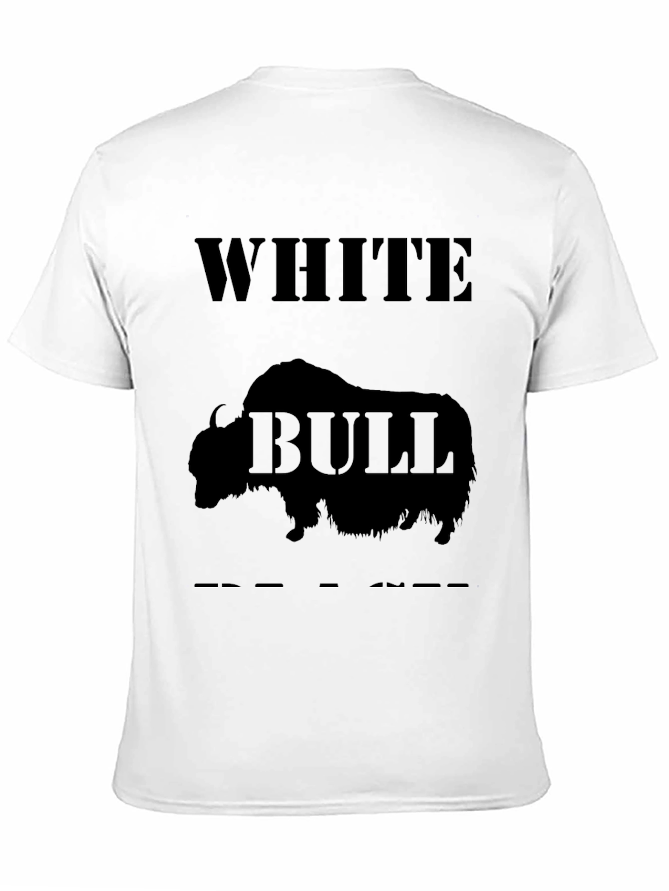 White Bull Graphic Tee - Bold & Unique Design