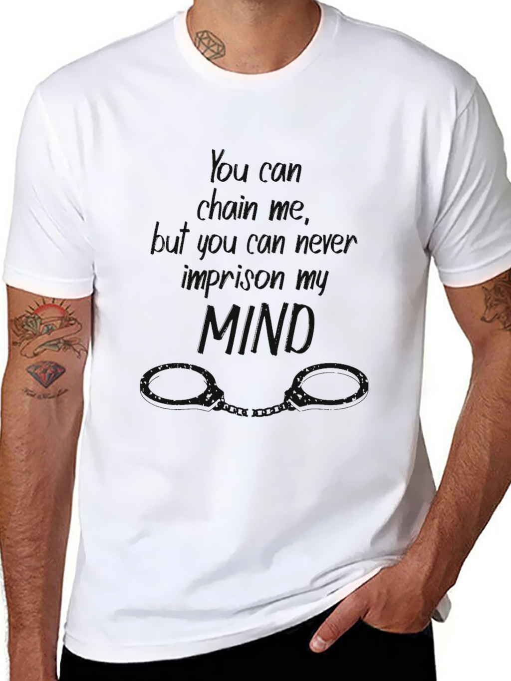 Mind Over Chains Graphic Tee - Inspiring & Bold