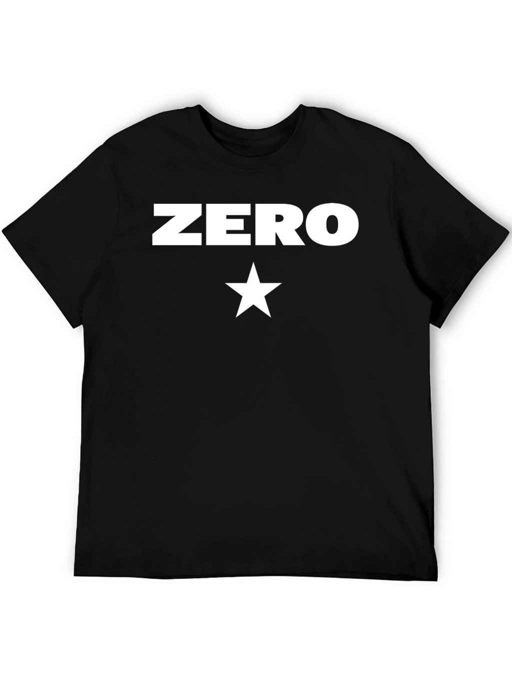 Zero Star Graphic Black T-Shirt