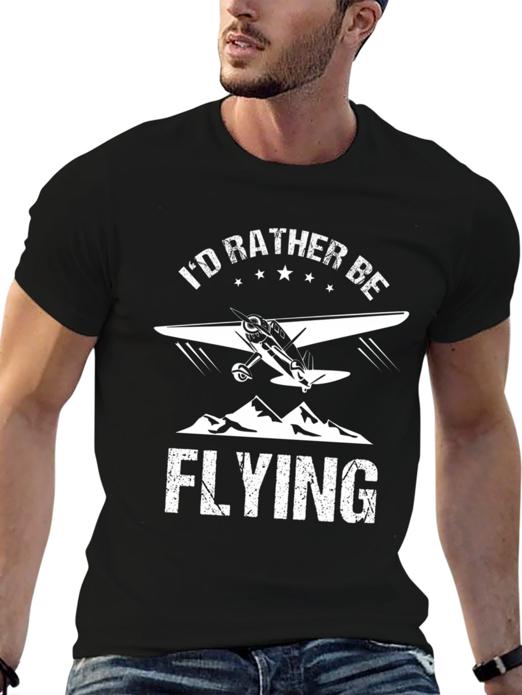Id Rather Be Flying Graphic Tee