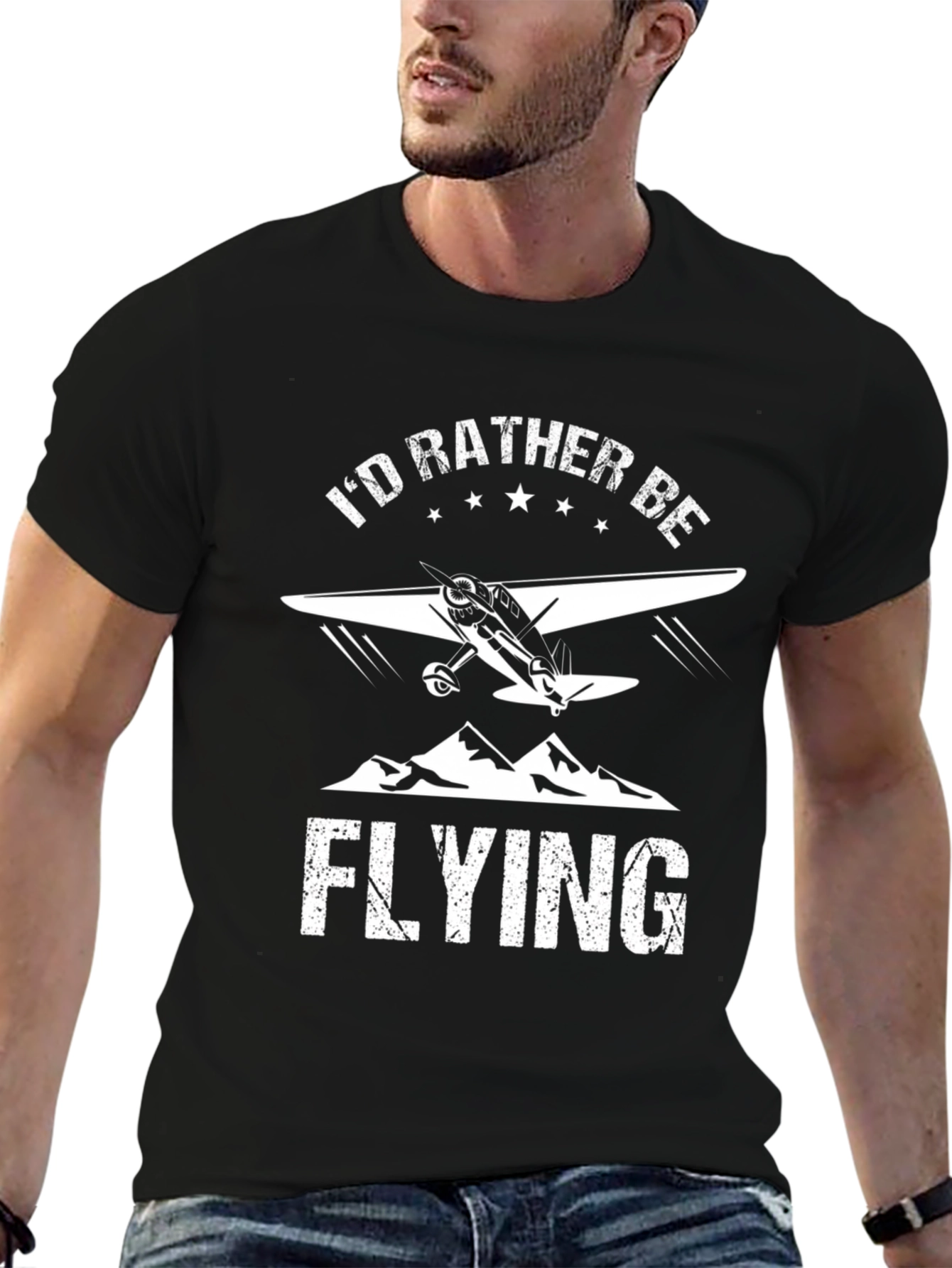 Id Rather Be Flying Graphic Tee