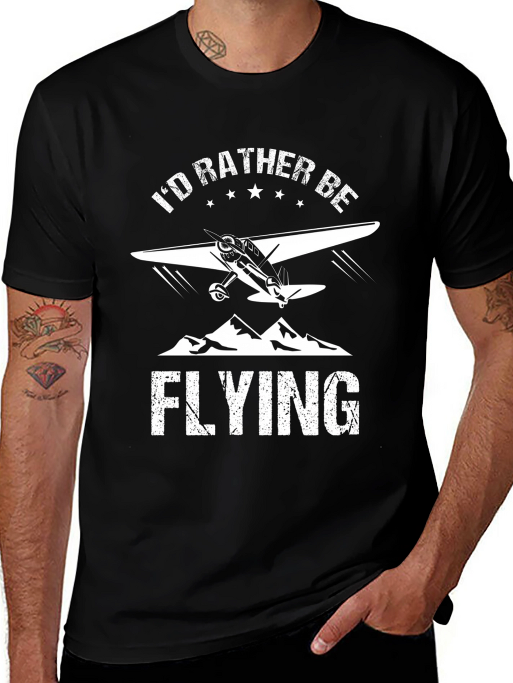 Id Rather Be Flying Graphic Tee