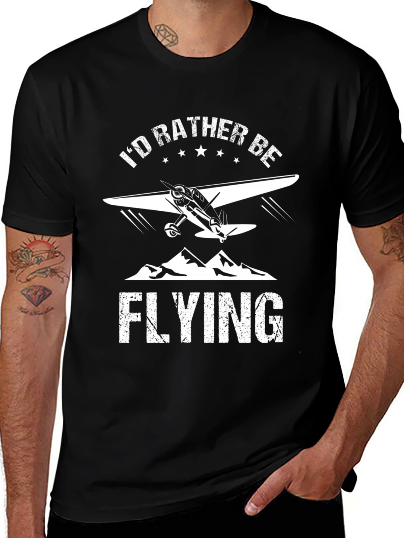 Id Rather Be Flying Graphic Tee