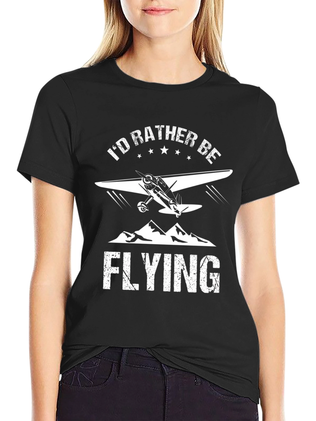 Id Rather Be Flying Graphic Tee