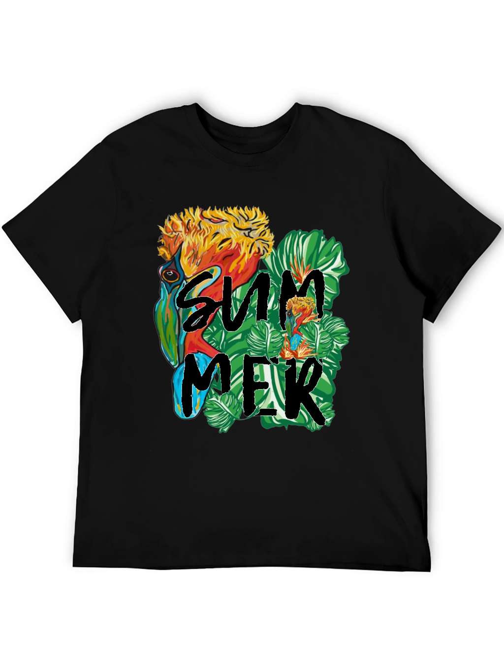 Summer Parrot Graphic Tee