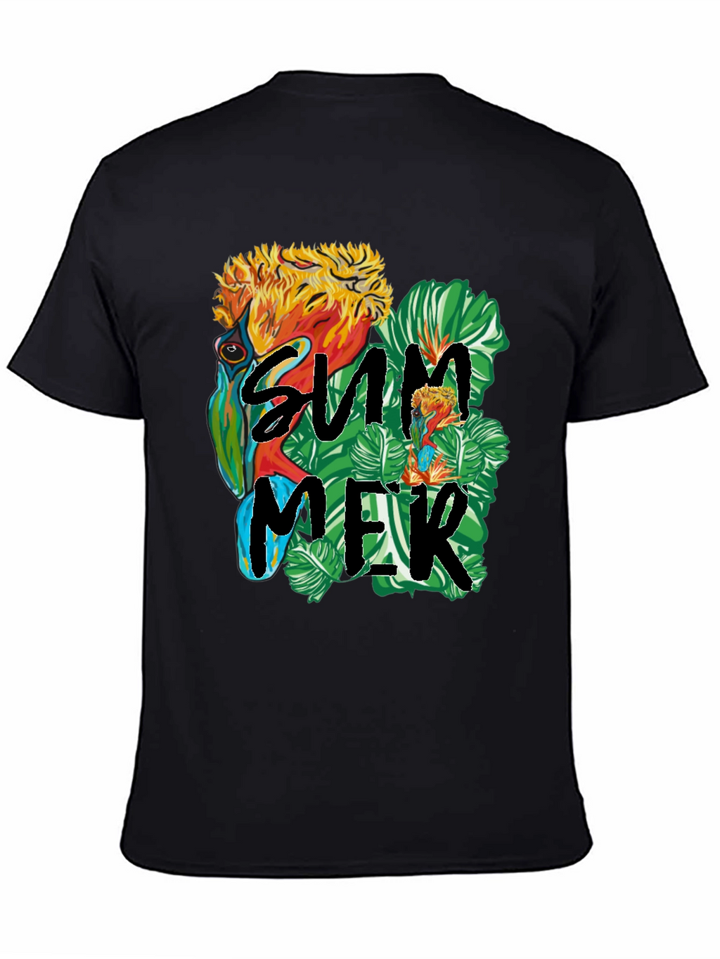 Summer Parrot Graphic Tee