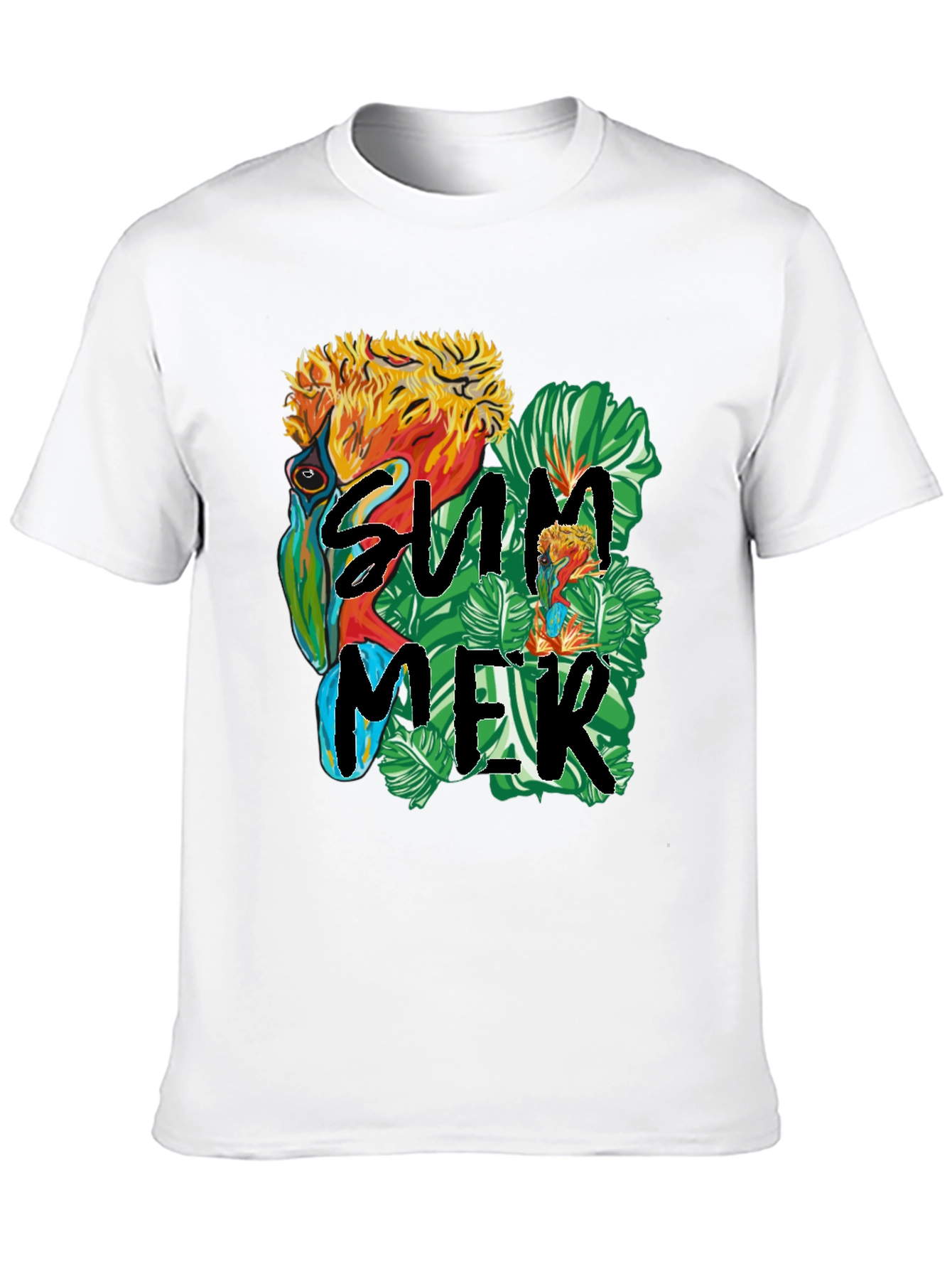Summer Parrot Graphic Tee