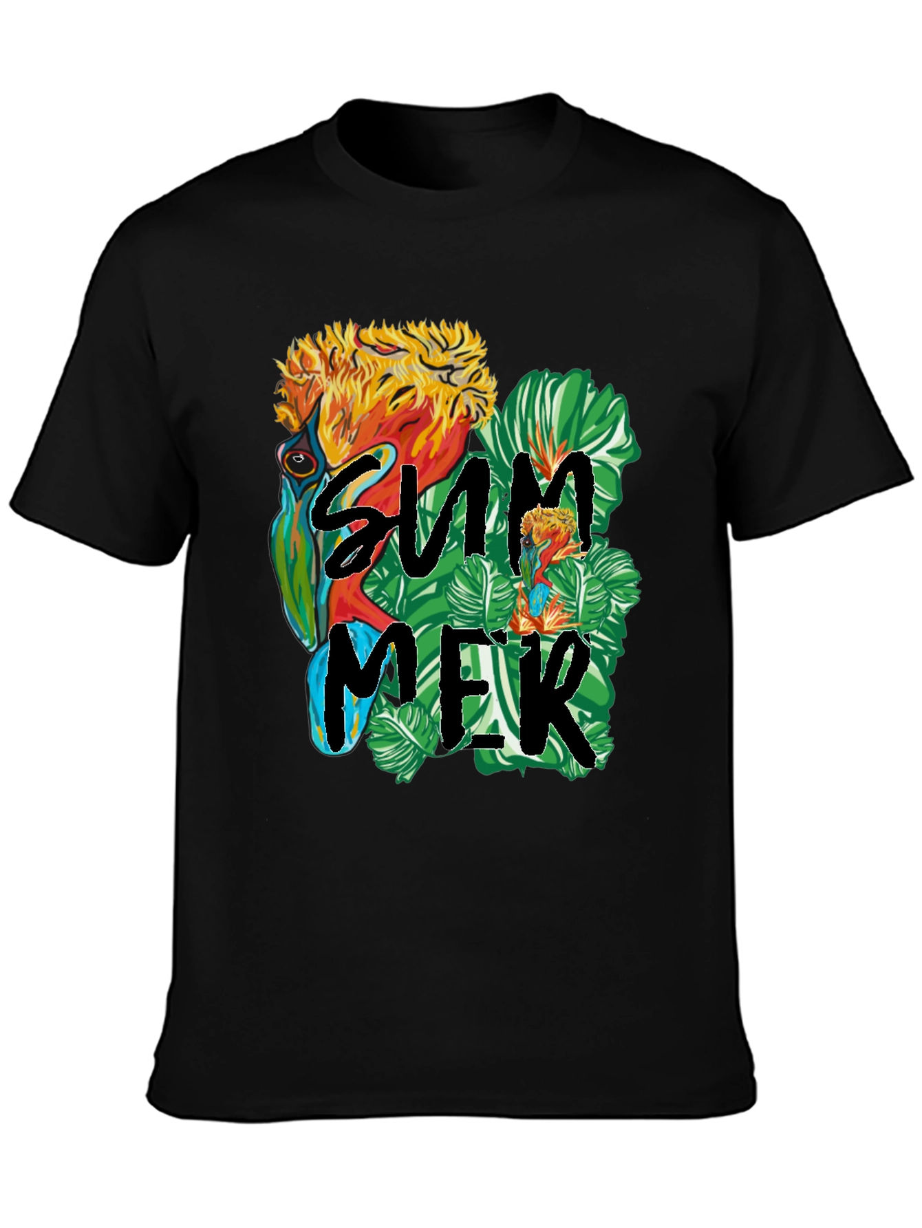 Summer Parrot Graphic Tee