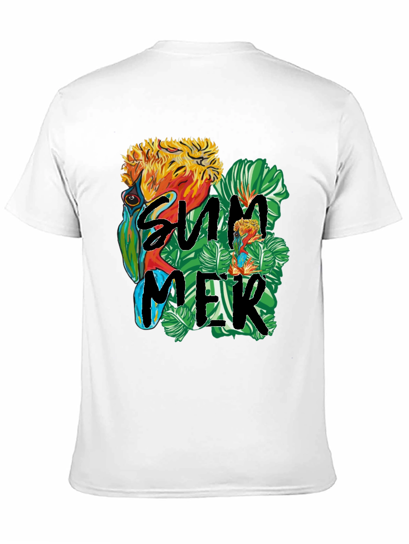 Summer Parrot Graphic Tee
