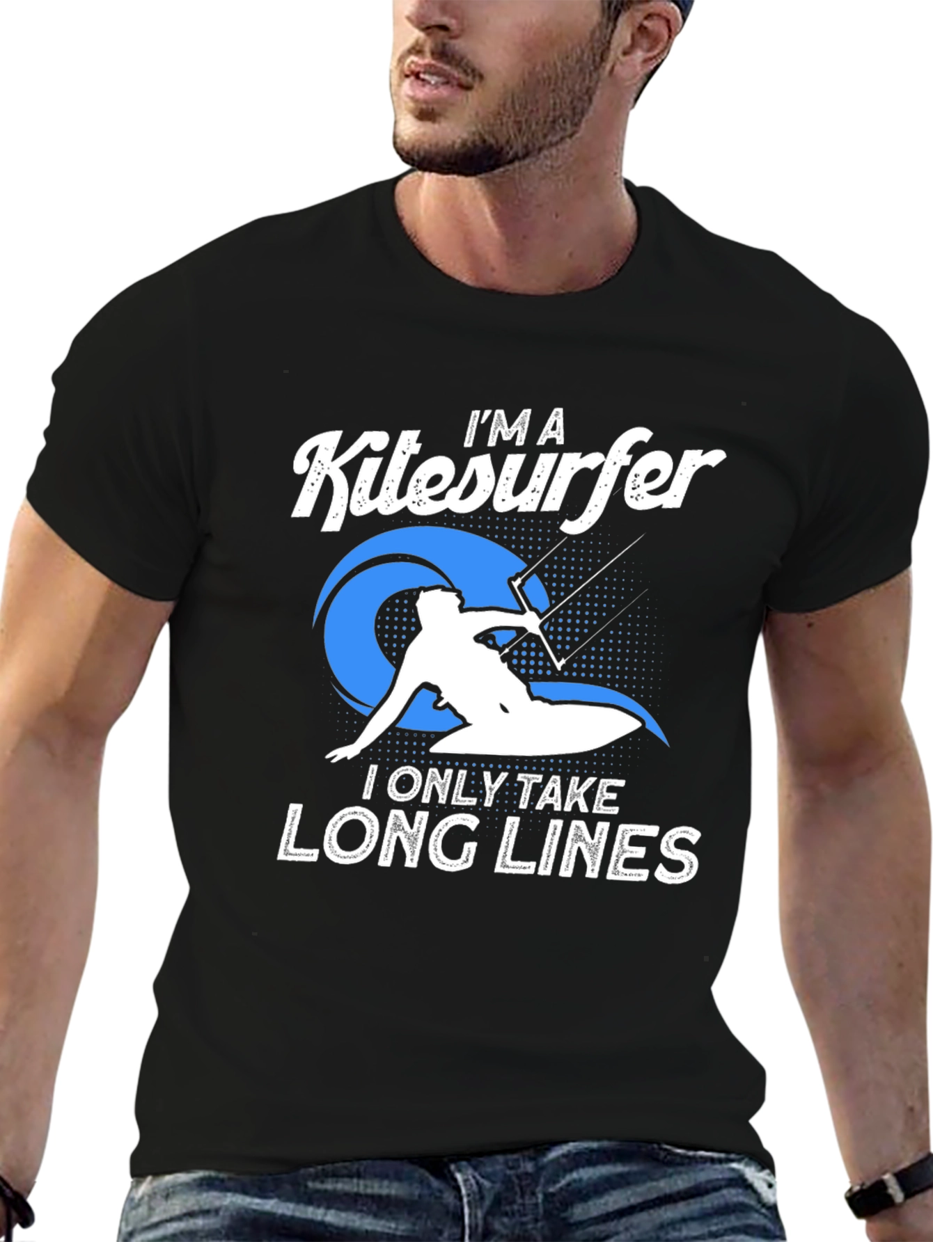 Im a Kitesurfer T-Shirt - Long Lines Design