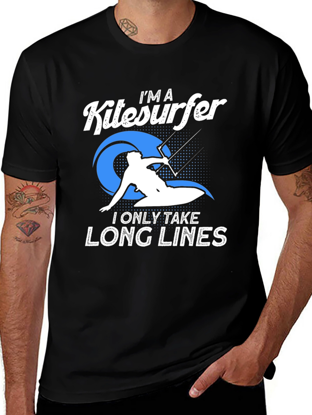 Im a Kitesurfer T-Shirt - Long Lines Design