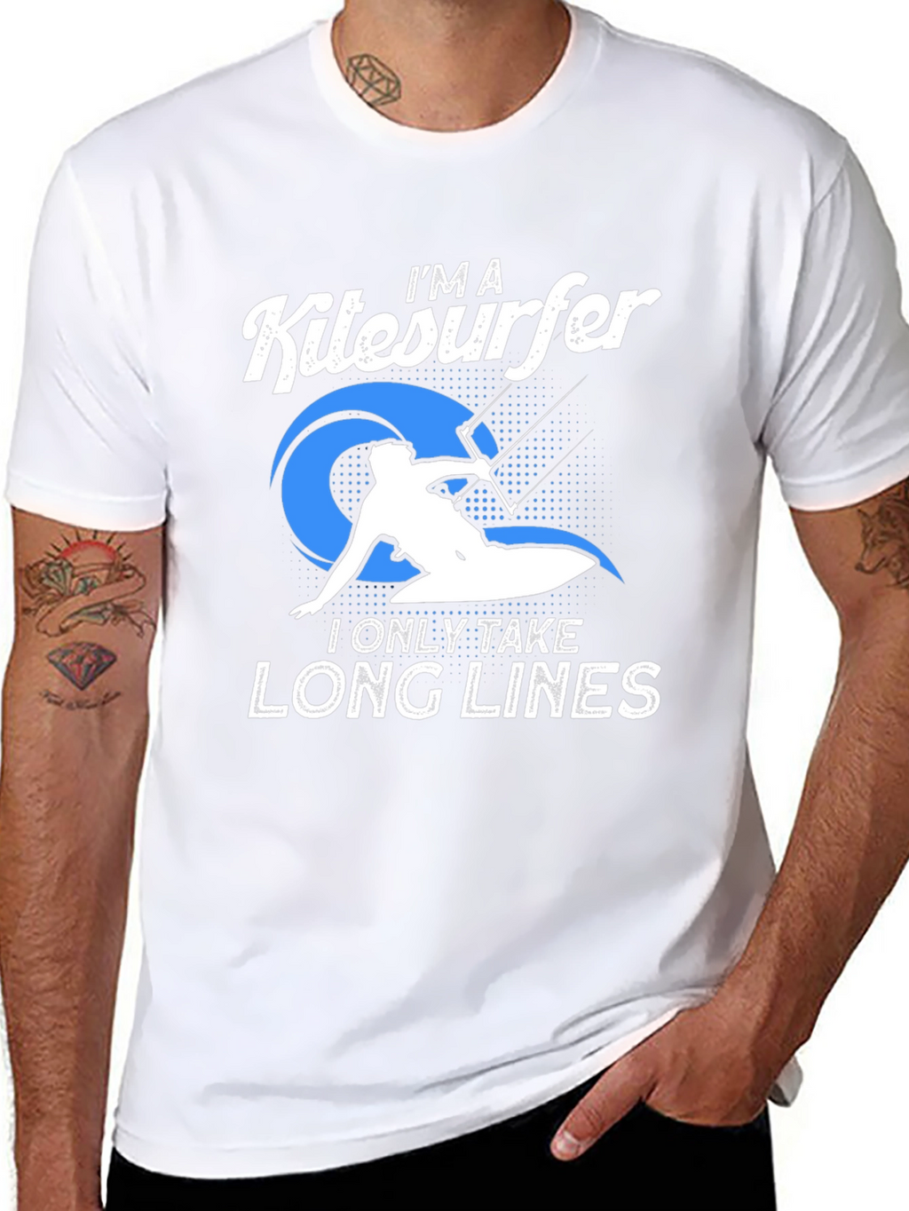 Im a Kitesurfer T-Shirt - Long Lines Design