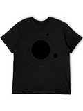 Orbital Black T-Shirt - Cosmic Graphic Tee