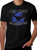Funny Swimmer T-Shirt - No Running Just Flying!