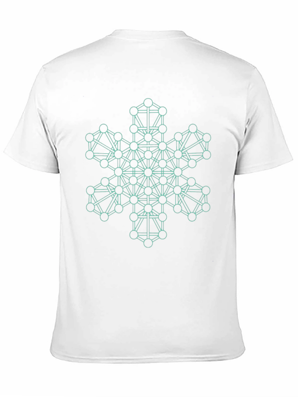 Geometric Snowflake Tee - Modern Graphic Print