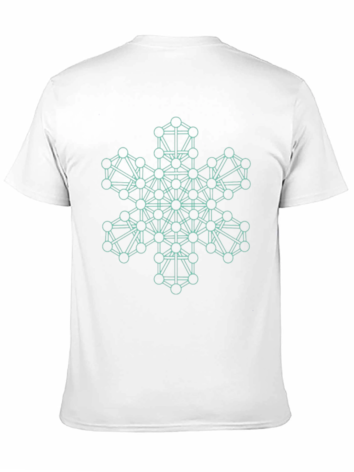Geometric Snowflake Tee - Modern Graphic Print