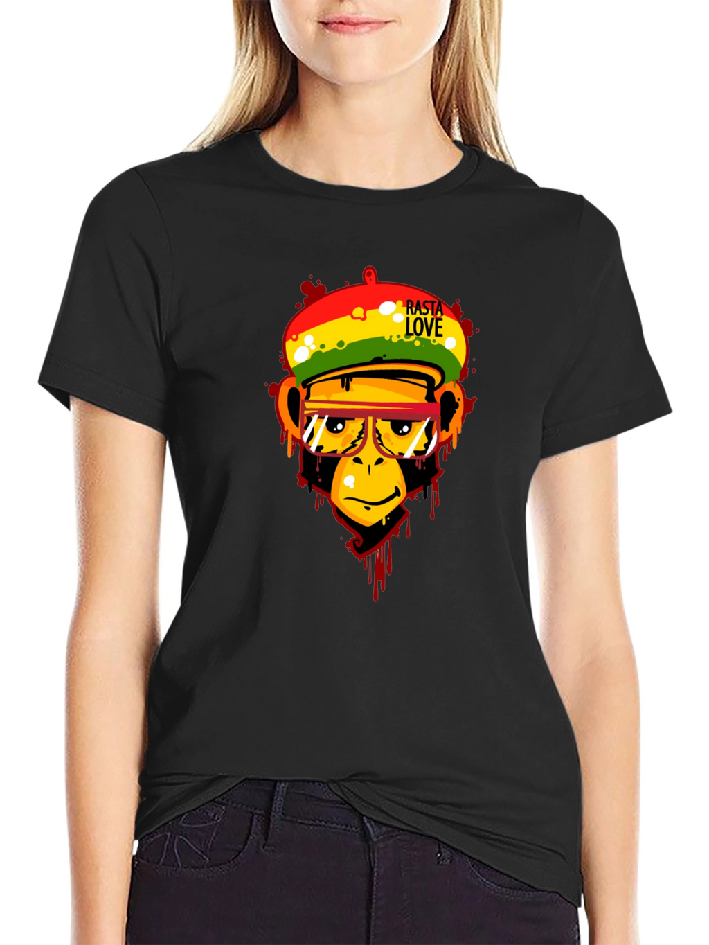 Rasta Love Monkey Graphic Tee