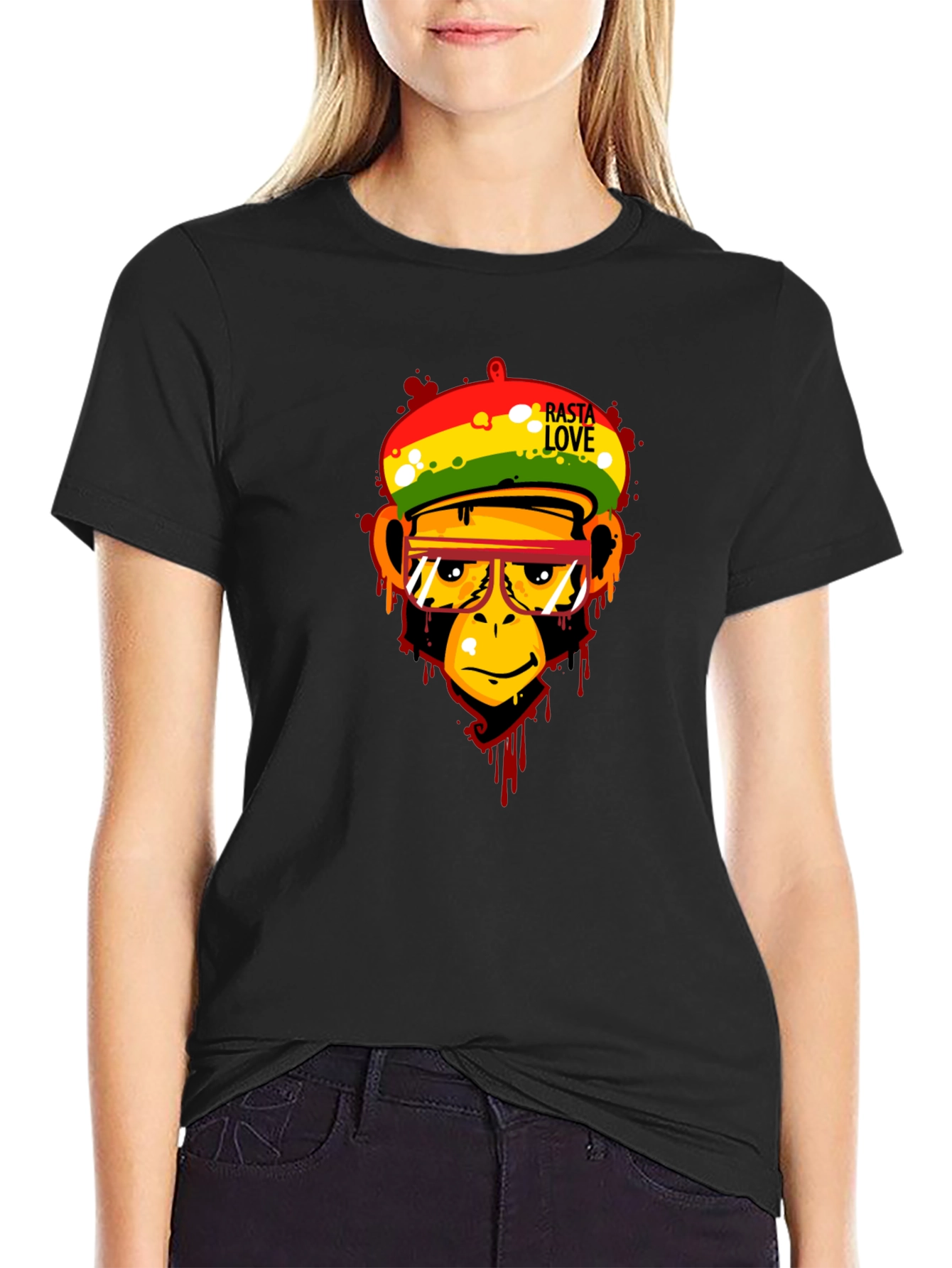 Rasta Love Monkey Graphic Tee