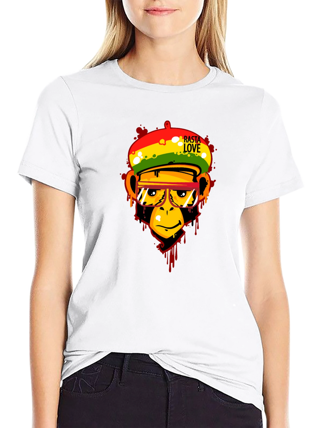 Rasta Love Monkey Graphic Tee