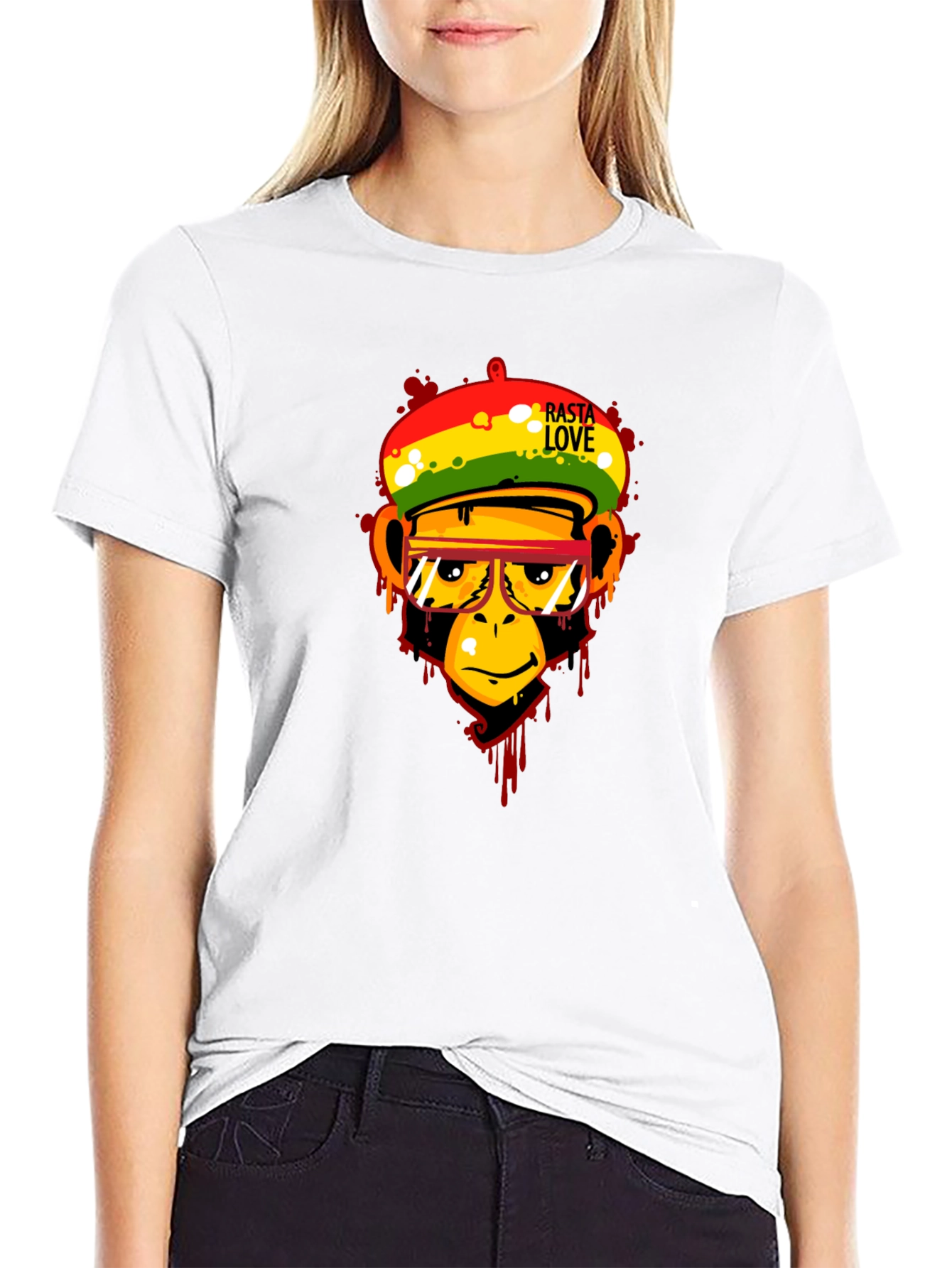 Rasta Love Monkey Graphic Tee