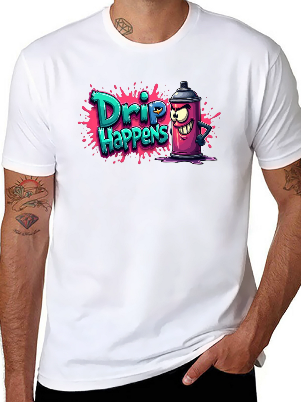 Drip Happens T-Shirt - Funny Graffiti Art Tee