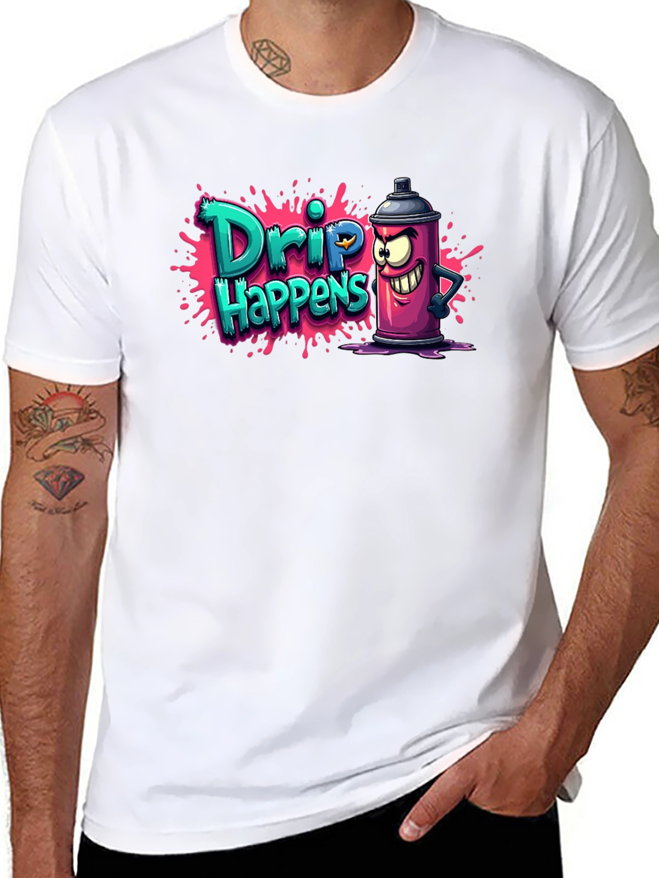 Drip Happens T-Shirt - Funny Graffiti Art Tee