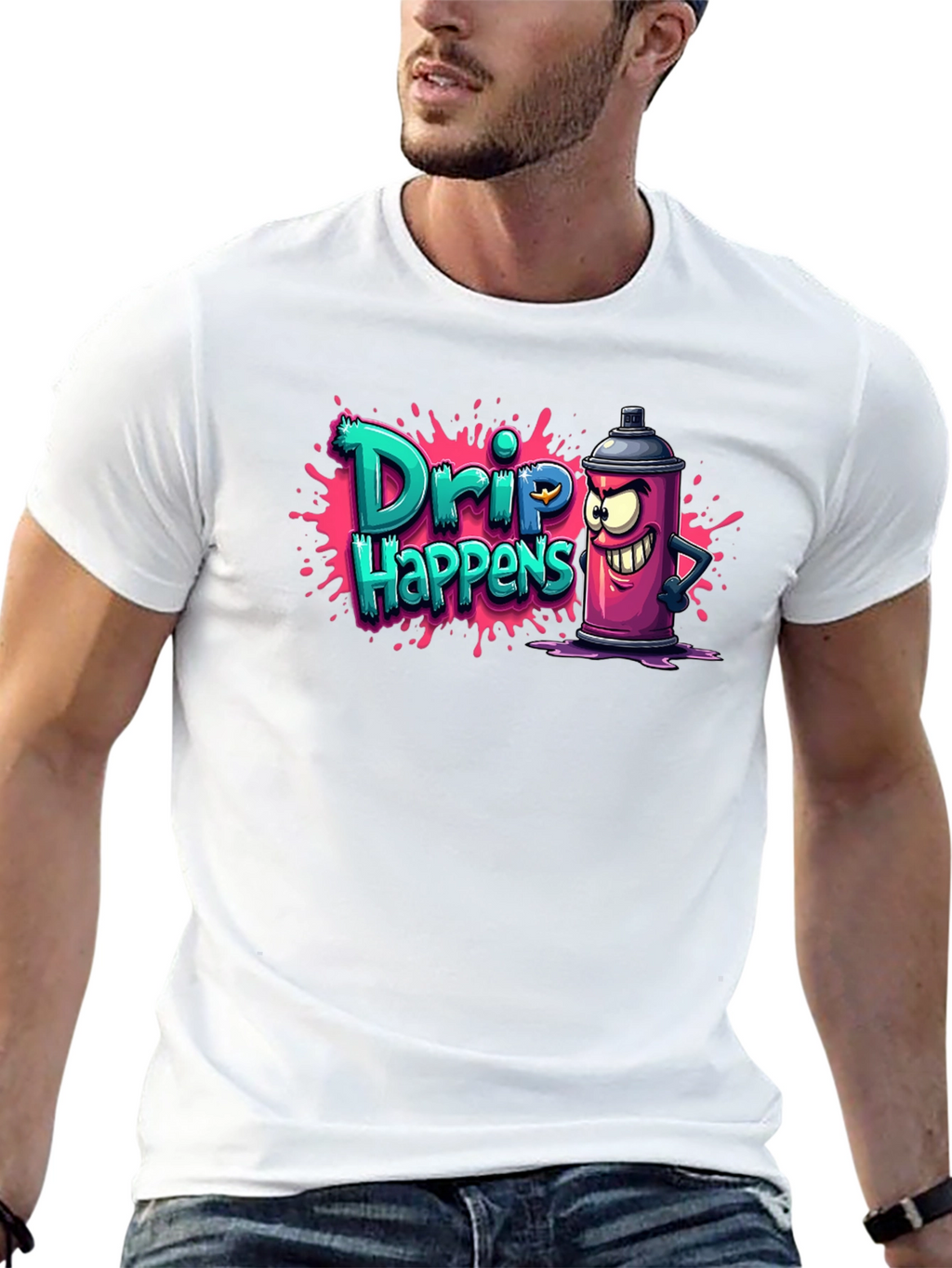 Drip Happens T-Shirt - Funny Graffiti Art Tee