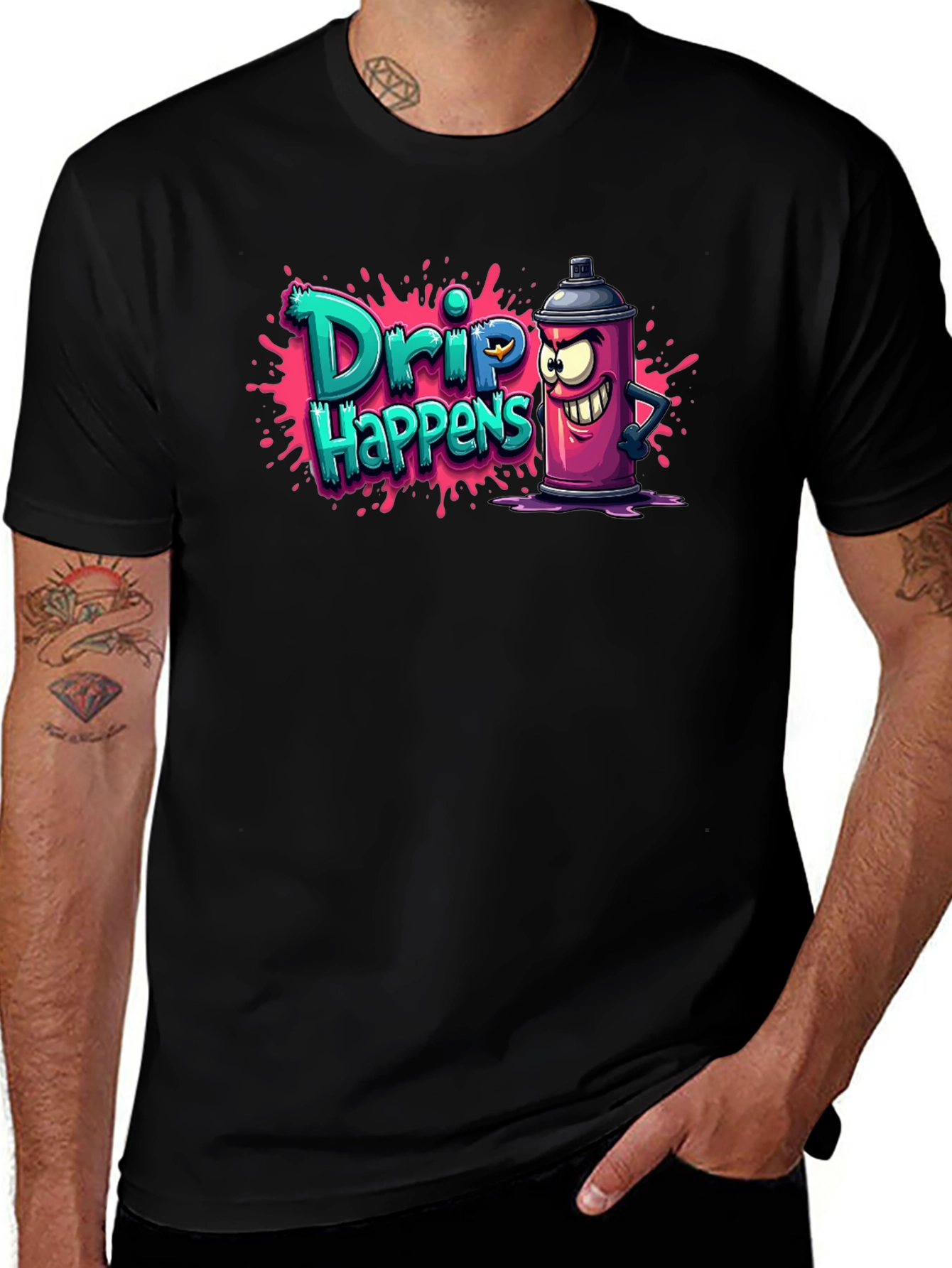 Drip Happens T-Shirt - Funny Graffiti Art Tee