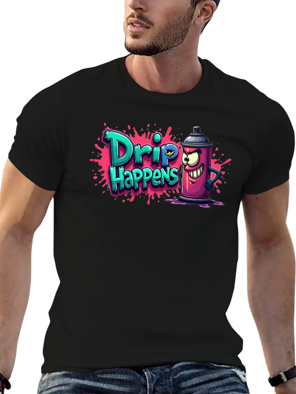 Drip Happens T-Shirt - Funny Graffiti Art Tee