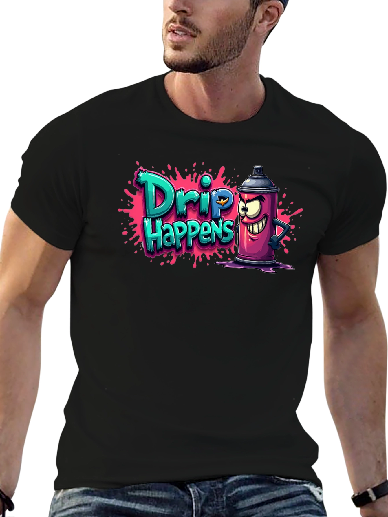 Drip Happens T-Shirt - Funny Graffiti Art Tee