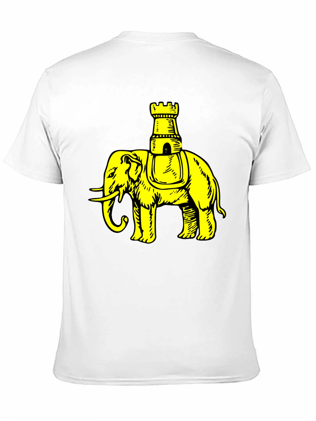 Elephant Chess Piece Black Graphic Tee
