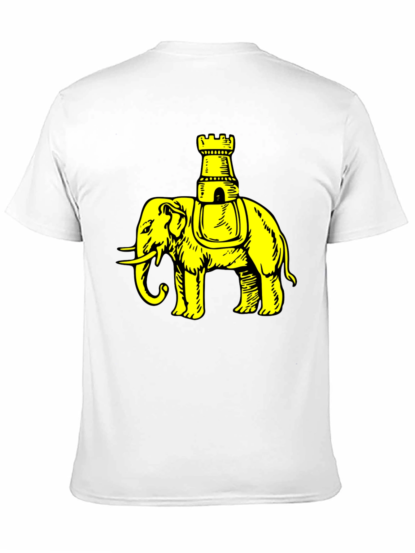 Elephant Chess Piece Black Graphic Tee
