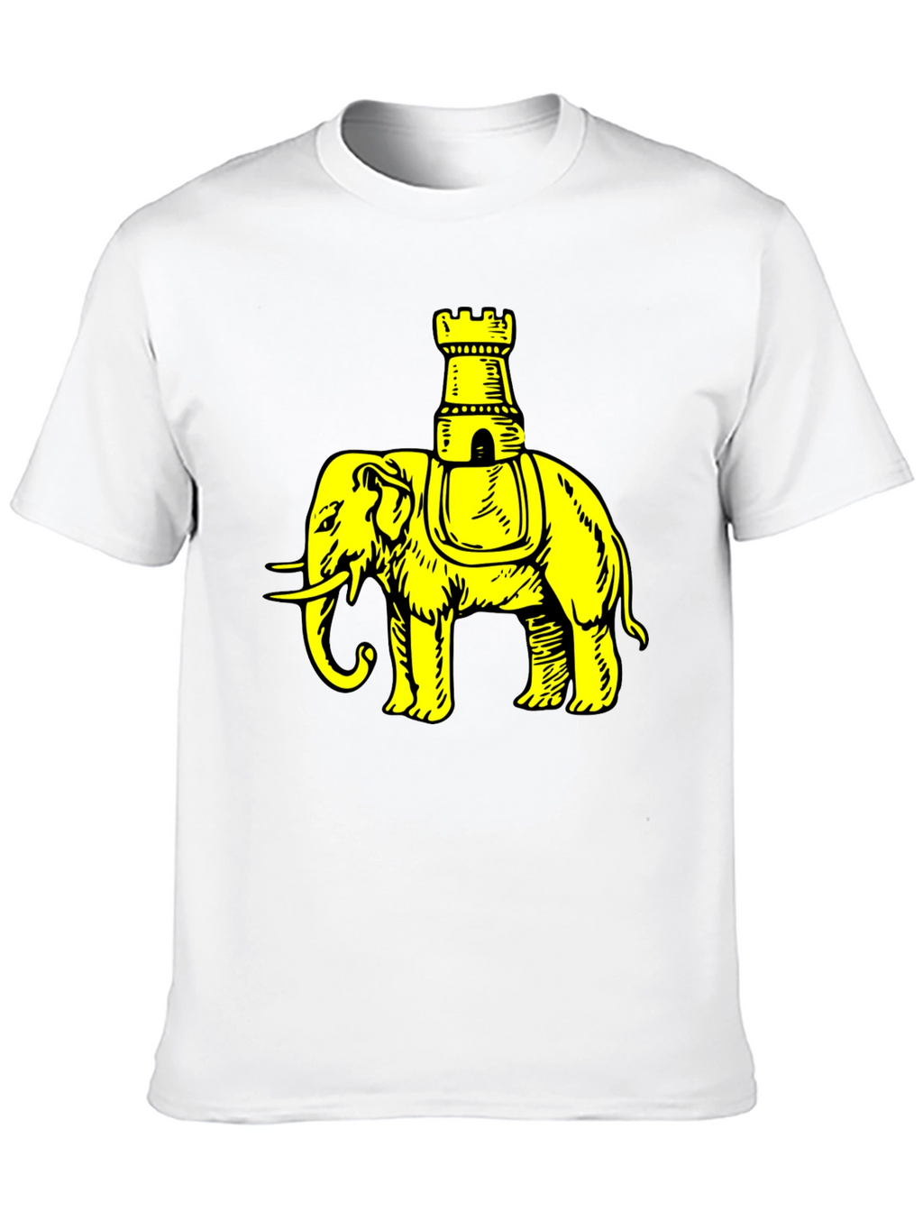 Elephant Chess Piece Black Graphic Tee